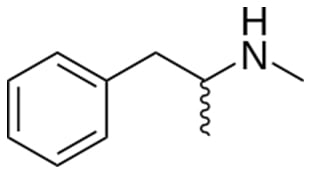 Chemical structure of Methamphetamine AKA Crystal Meth
